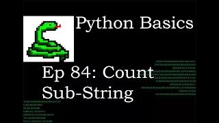 Python Basics String Count Sub-Strings