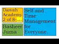 Basheer Juma-Dawah Academy - Self and Time Management for Everyone Event B-Time Management Grid-
