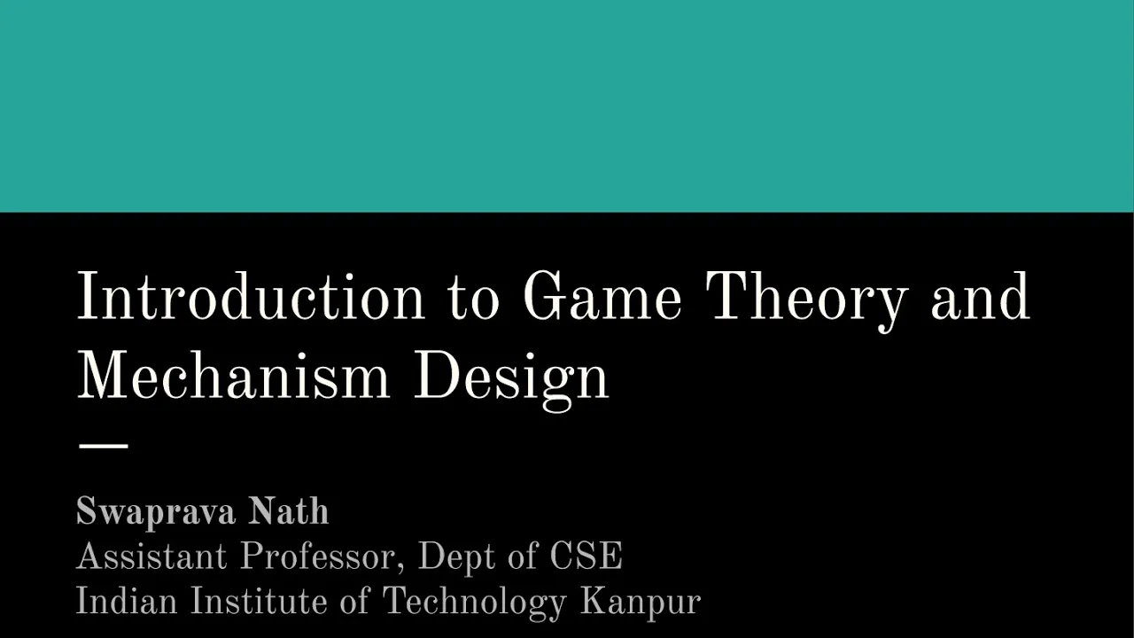 Module 28: Game Theory in Practice -- P2P File Sharing