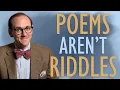 How to Read and Even Enjoy Poetry
