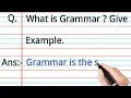 What is Grammar What is Grammar and its definition in Hindi Definition of GRAMMER in English