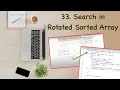 5 Binary Search Leetcode 33 Search in Rotated Sorted Array