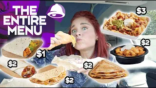 Trying ALL of Taco Bell s Cravings Value Menu AND Their BRAND NEW Cheesy Chicken Crispanada