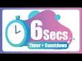 6 Seconds countdown Timer with Alarm The Moments
