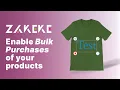 Zakeke Tutorials - Bulk Variations Form