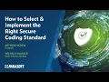 How to Select the Best Secure Coding Standard for Your Organization Parasoft