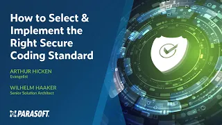 How to Select the Best Secure Coding Standard for Your Organization Parasoft