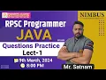 RPSC Programmer 2024 RPSC Programmer JAVA Practice Questions Lect-1 - Free Online Live Classes