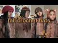 Fall Crochet Hats Newboy Cap Tassel Beanie Fox Ear-warmers Bonnet tutorial