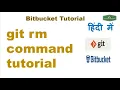 git rm command tutorial Different use cases of git rm command Bitbucket Hindi