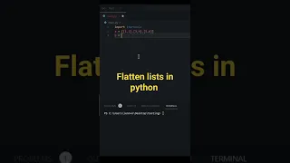 Flatten lists in python
