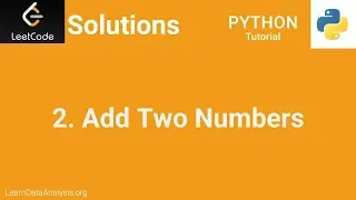 LeetCode Solutions Python Add Two Numbers
