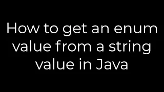 Java How to get an enum value from a string value in Java 5solution