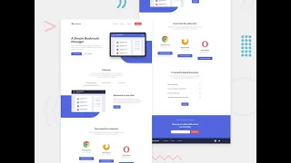 Bookmark Landing Page Website -