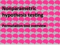 Day 31 Introduction to permutation tests