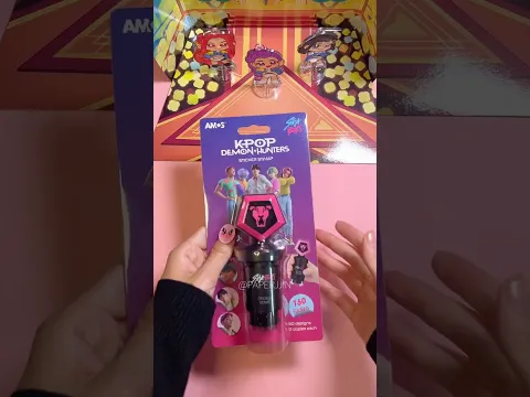 💜케데헌 사자보이즈 스티커 스탬프 언박싱💜KPop Demon Huters Sticker Stamp unboxing #unboxing #kpop #asmr #단순선물
