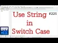 Use String in Switch Case statement in C
