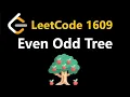 Even Odd Tree - Leetcode 1609