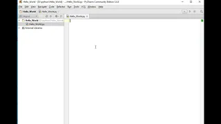 Hello World in Python Using PyCharm