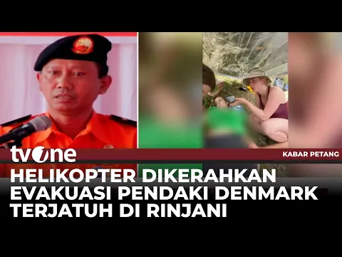 Pendaki Asal Denmark yang Jatuh di Rinjani Berhasil Dievakuasi Menggunakan Helikopter