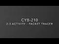 2-3 Activity Packet Tracer