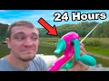24 Hour Barbie Fishing Rod Challenge
