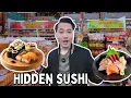 Hidden Conveyor Belt SUSHI inside LA Japanese Supermarket Has 2-HOUR Wait Time