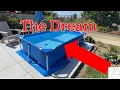 Intex 8 6 x 5 3 x 25 Rectangular Frame Above Ground Backyard Swimming Pool