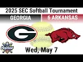 2025 May 7 SB Georgia Bulldogs vs Arkansas Razorbacks SEC Softball Tournament 20250507