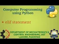 Python Programming Basics to Advanced elif statement Lab 06P-2