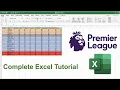 How to Create a Sports League Table Beginner Excel Tutorial