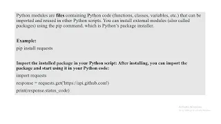 Part 5 Modules pip install