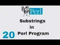 Perl Script Basic Tutorial 20 Functions Substring