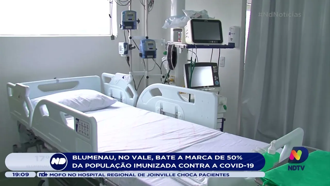 Blumenau, no vale, bate a marca de 50% da população imunizada contra a COVID-19