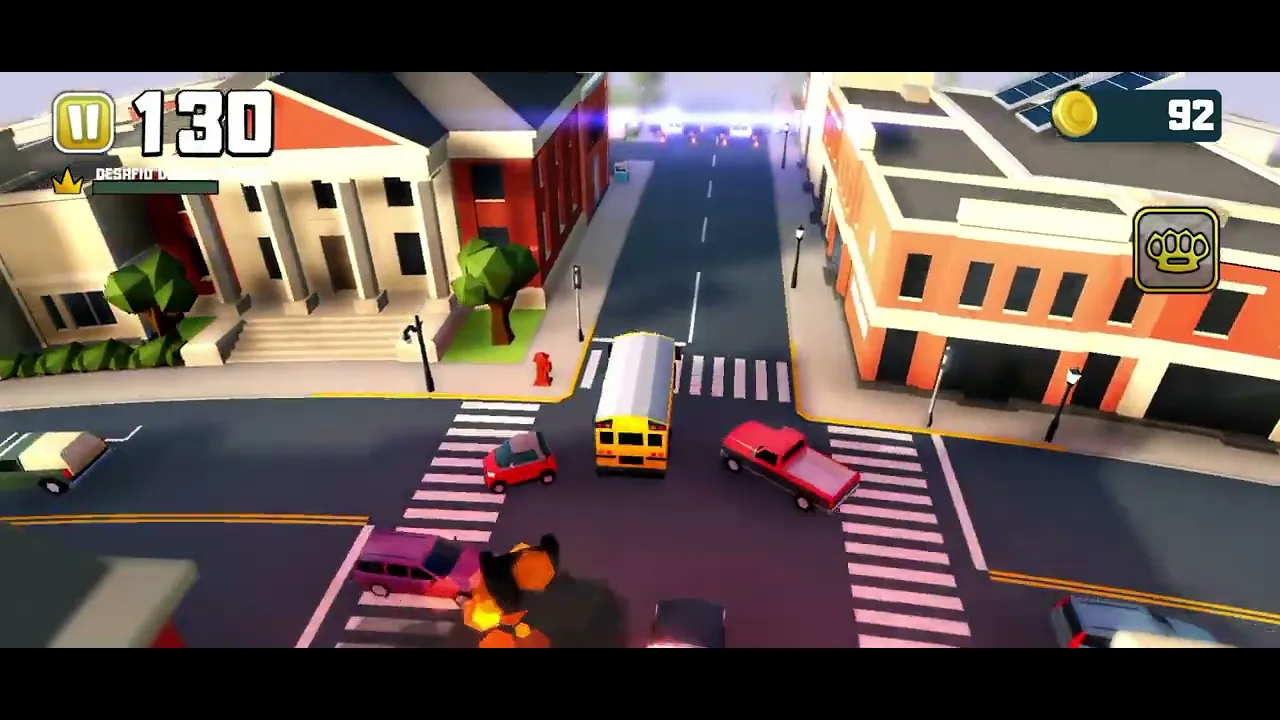 um video de um carro fugitivo que to jogando