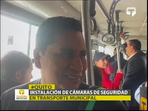 Instalación de cámaras de seguridad en transporte municipal