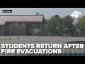 Students evacuated from Bug Fire return to school for the first week