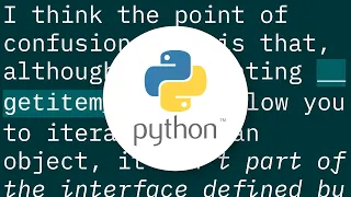 What exactly does iterable mean in Python Why isn t my object which implements -