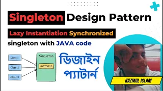 synchronized singleton design patterns bangla Tutorial Lazy Instantiation synchronized singleton
