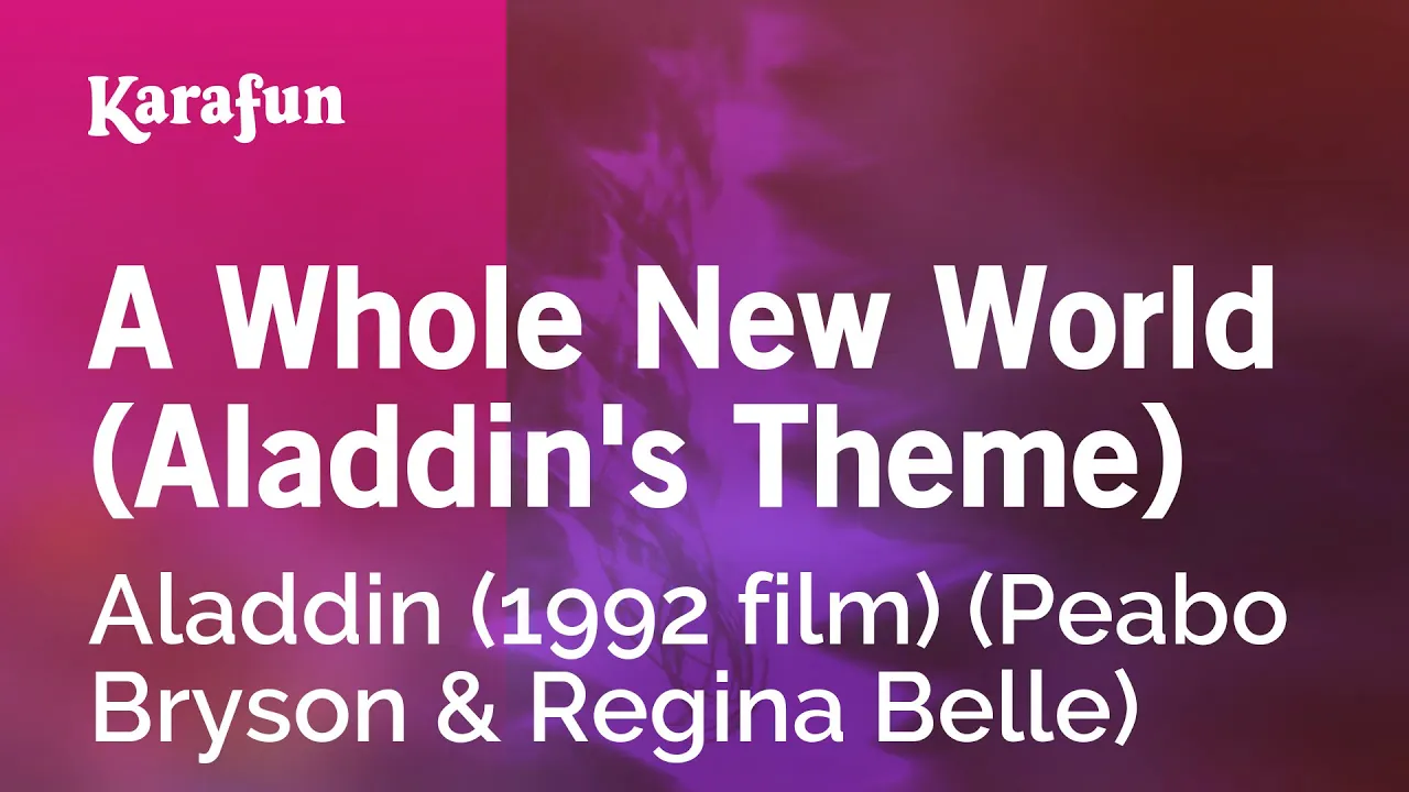 A Whole New World - Aladdin | Karaoke Version | KaraFun