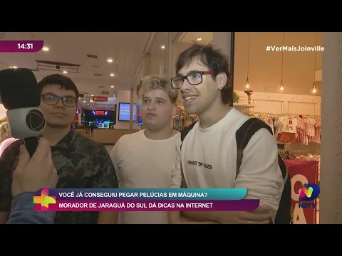 Você já conseguiu pegar pelúcias em máquina? Morador de Jaraguá do Sul dá dicas na internet