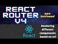 React Router Tutorial Easy Setup - 10 minutes Rendering components based on url