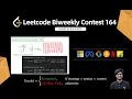 Leetcode Biweekly Contest 164 Q1 Q2 Q3 Solution Explained in C Digit Optimization DP
