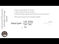 Compound Measures Calculate Average Speed Grade 3 - OnMaths GCSE Maths Revision