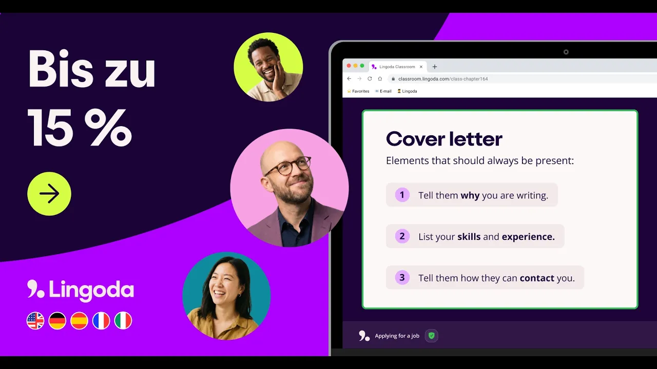 Lingoda — Lingoda — Language Courses with Discount and Free Trial (YouTube video ad)
