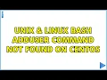 Unix Linux bash adduser command not found on centOS 3 Solutions