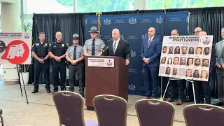 Blair DA Weeks speaks at Operation Summer Street Sweeper press conference