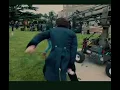 Jonathan Bailey just being Jonathan Bailey on Bridgerton set
