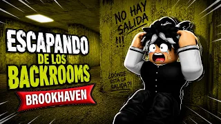 ¡ESCAPANDO DE LOS BACKROOMS EN BROOKHAVEN! 😱 - ROBLOX