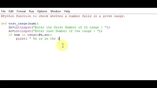 Python function to check whether a number falls in a given range